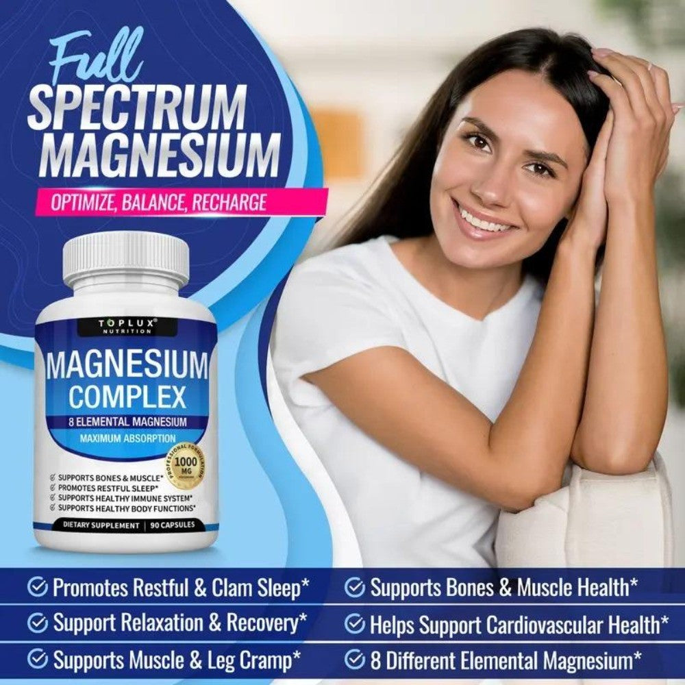 Magnesium Complex 8 Essential Magnesium Supplement Fitness Edible IMMUNITY