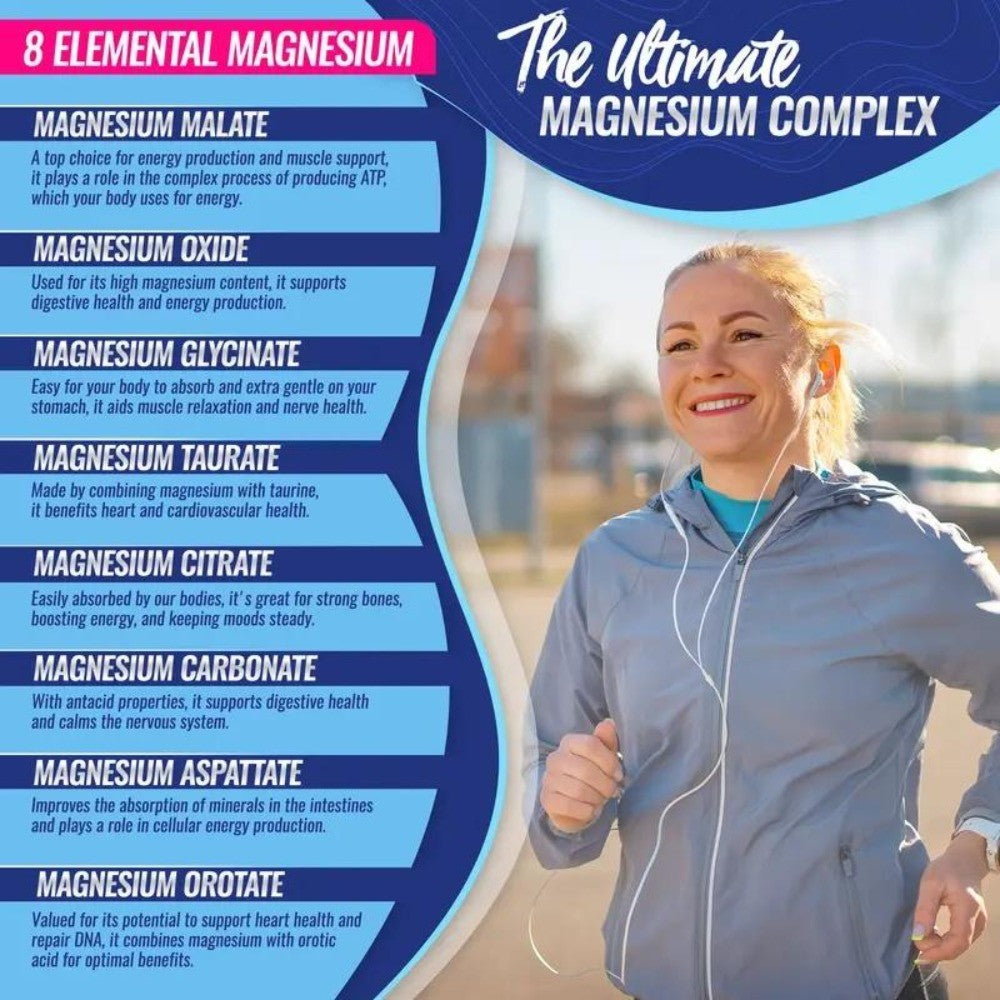 Magnesium Complex 8 Essential Magnesium Supplement Fitness Edible IMMUNITY