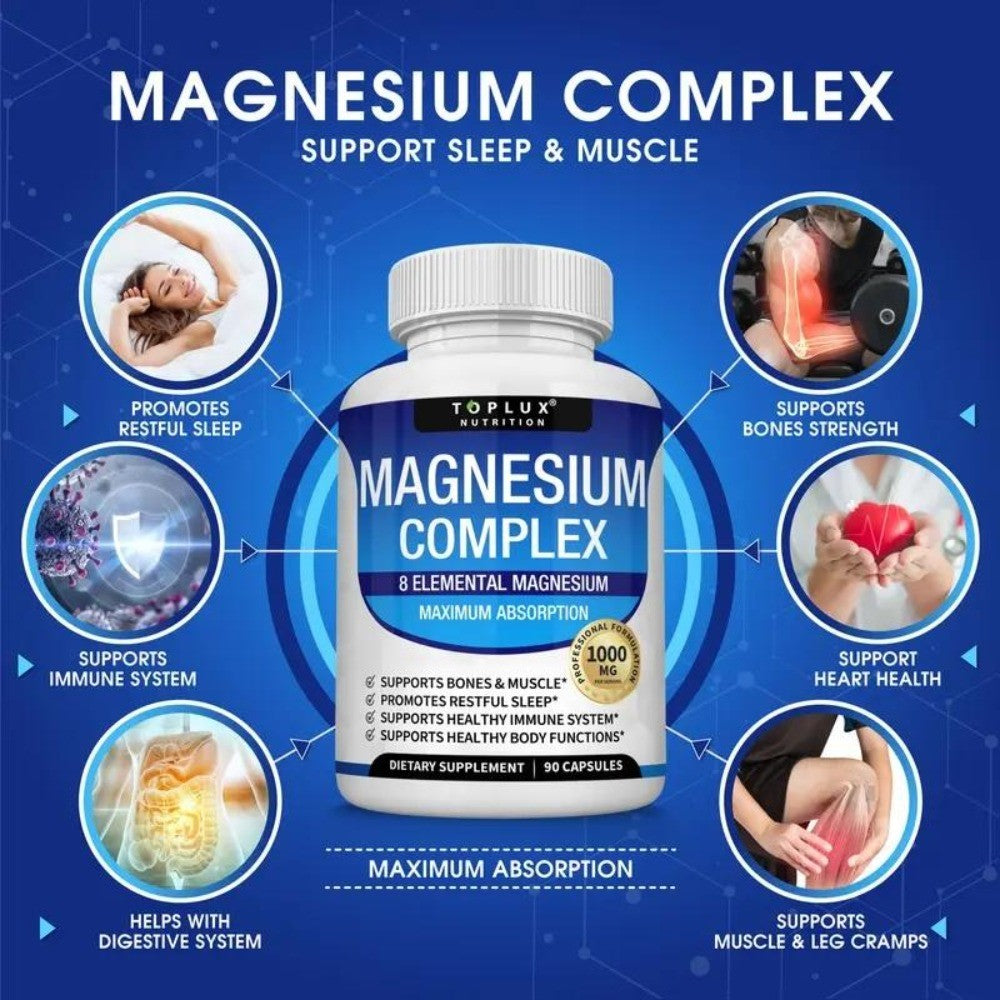 Magnesium Complex 8 Essential Magnesium Supplement Fitness Edible IMMUNITY